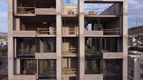 Building construction vertical view Stock-Footage 168581184