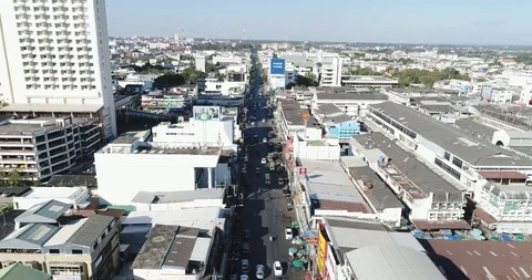 Building construction was built in town with hotels and shops surround. Stock Footage 91159672