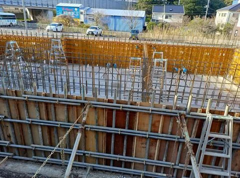 Building construction work Stock Photos