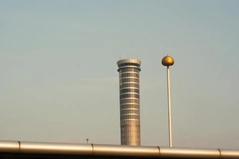 Building control tower Stock Photos