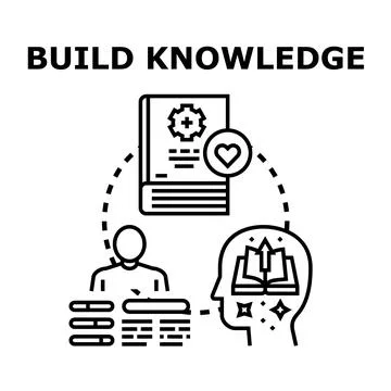Building core knowledge for personal and professional development Stock Illustration