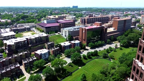 Building Corner View Stock Footage 243628674