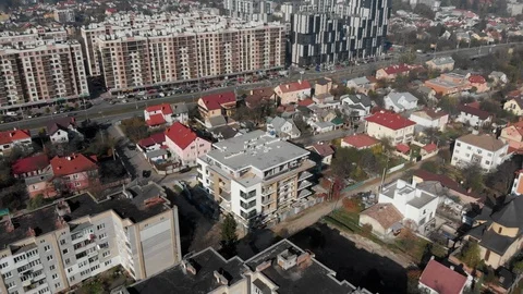Building crane and building under construction. Construction site. 動画素材 126396060