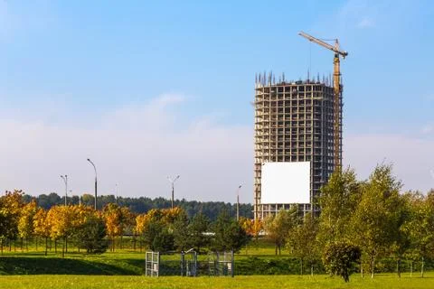 Building crane on construction Stock Photos