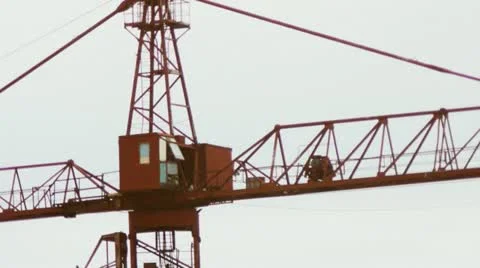 Building crane Stock Footage 22349491