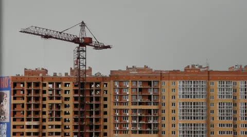 Building crane Stock Footage 22412529
