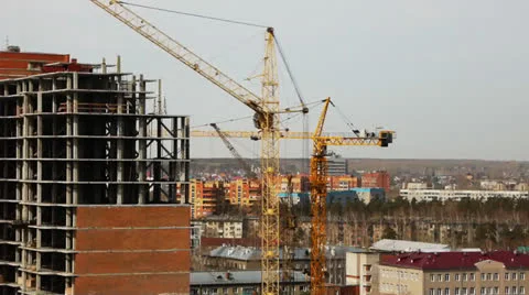 Building crane Stock Footage 22475960