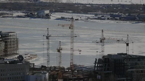 Building crane Stock Footage 47837239