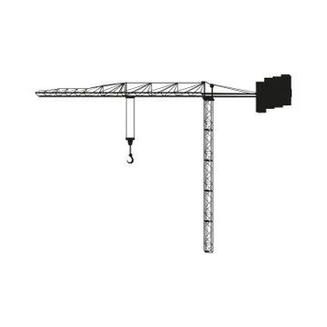 Building crane Illustrazione stock