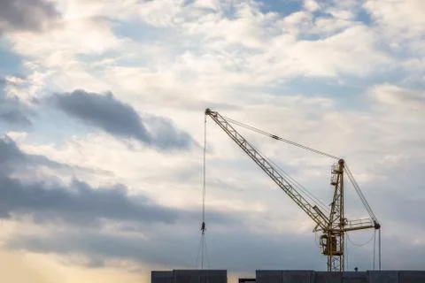 Building crane Stock Photos