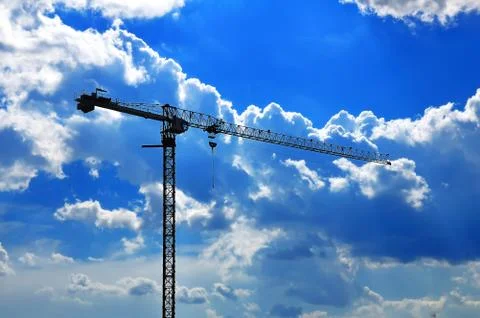 Building  crane Stock Photos