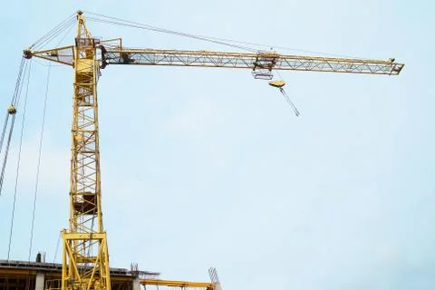 Building crane Stockfoto's