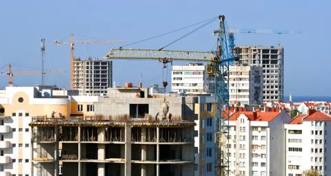 Building crane. Stock Photos