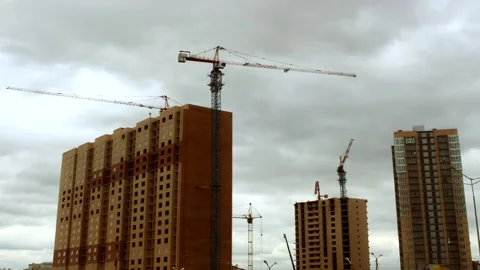 Building A Crane, Timelapse Video stock 137651980