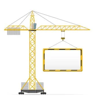 Building crane vector illustration Stock Illustration