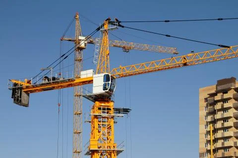 Building cranes Stock Photos