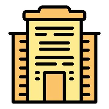 Building credit icon vector flat Ilustración de archivo