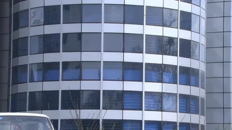 Building curved facade Stock Footage 253773158