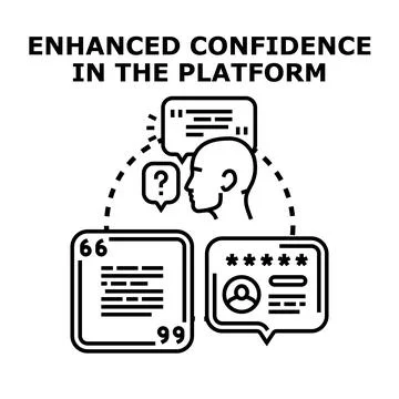 Building customer confidence in digital platform service Stock Illustration