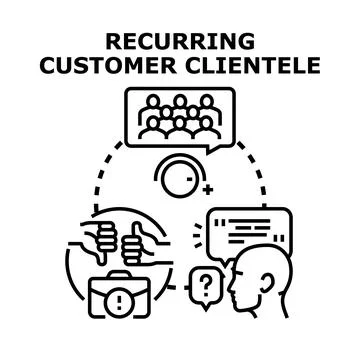 Building customer loyalty and retention for business success Ilustración de archivo