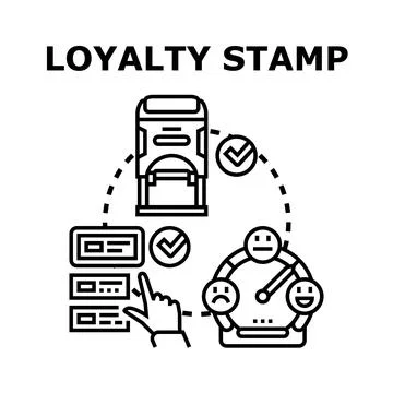 Building customer loyalty program with digital rewards Stock Illustration