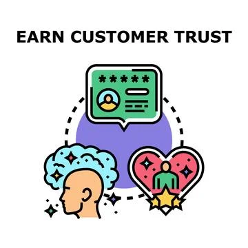 Building customer trust through experience and satisfaction Ilustración de archivo