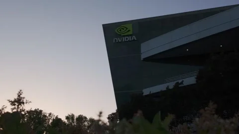 Building D on the Nvidia Campus in Silicon Valley Stock Footage 310778471