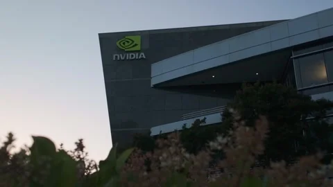 Building D on the Nvidia Campus in Silicon Valley Stock Footage 310778472