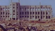 Building Damaged By Atomic Bomb Blast - 1946 Stock Footage