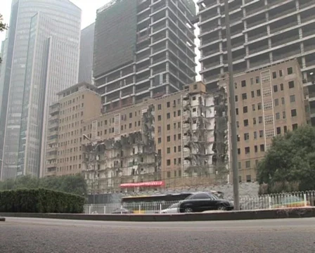  Building demolition in beijing  Stock Footage 285211