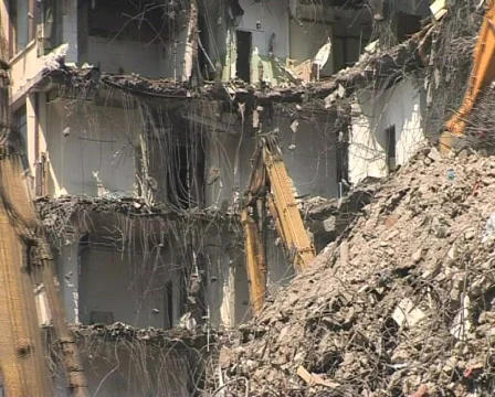 Building demolition Stock Footage 285388