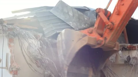 Building demolition Video stock 10847646