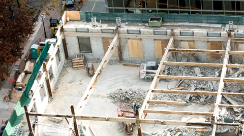 Building Demolition Stock Footage 36108326