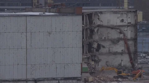 Building Demolition. Stock-Footage 98295196