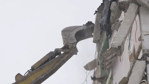 Building demolition Stock Footage 102269609