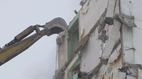 Building demolition Stock Footage 102269611