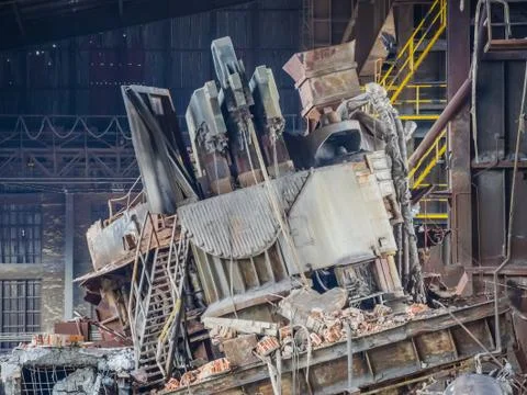 Building in demolition Stock Photos