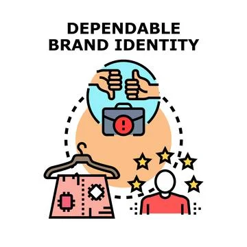 Building dependable brand identity and customer loyalty イラスト素材