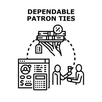 Building dependable patron ties and client loyalty programs 스톡 일러스트