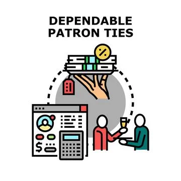 Building dependable patron ties and client loyalty programs Ilustração Stock
