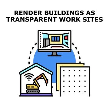 Building design planning and construction progress monitoring Stock Illustration