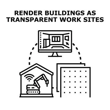 Building design planning and construction progress monitoring イラスト素材