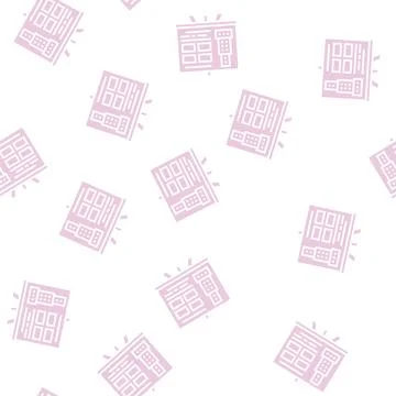 Building design presentation glyph seamless pattern 스톡 일러스트
