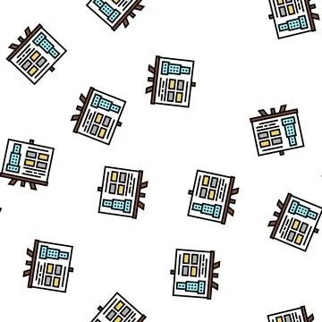 Building design presentation vector seamless pattern 스톡 일러스트
