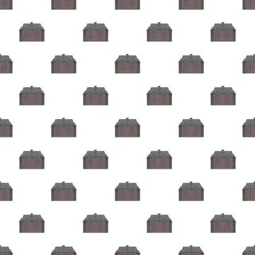 Building design repeating pattern on white background Stock Illustration