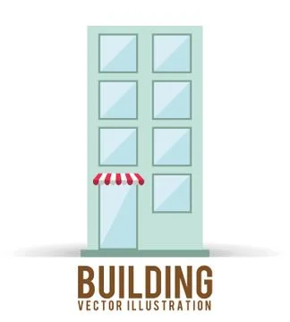 Building design, vector illustration eps10 graphic Ilustración de archivo