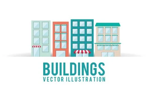 Building design, vector illustration eps10 graphic Ilustración de archivo