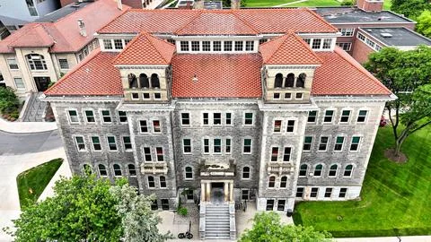 Building Designed - Syracuse University 库存照片