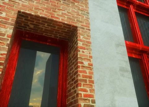 Building detail Illustrazione stock