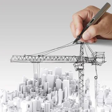 Building development concept Stock Illustration